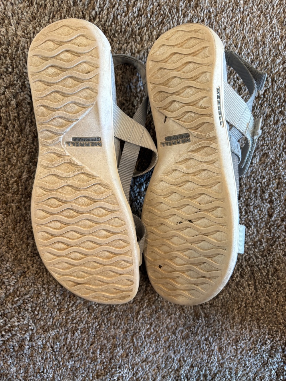Merrell Strappy Sandals - Light  Gray - Picture 2 of 4